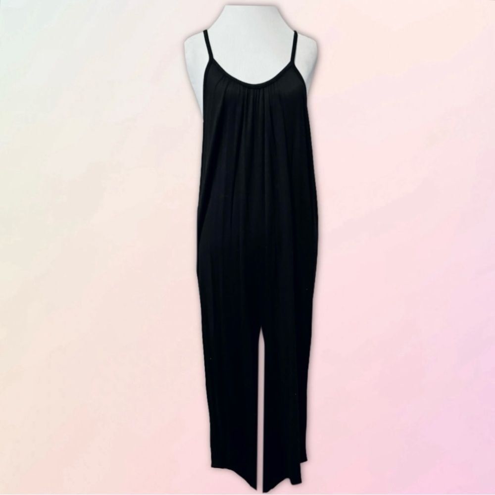 Antistar, Black, Oversized Boho, Midi Harem Romper